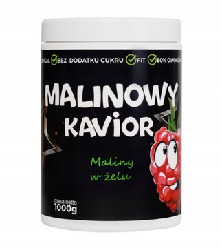 MALINA W ŻELU FIT BEZ CUKRU DŻEM 80% 1KG