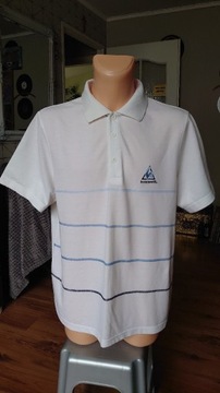 Le Coq Sportif koszulka męska Polo XL biała lato