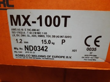 Drut Spawalniczy KOBELCO MX 100T fi 1,2/15kg