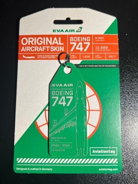 Aviationtag - Boeing B747 EVA Air - Część prawdziwego samolotu!