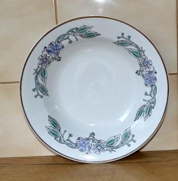 Talerz głęboki Porcelana Włocławek-2 szt-