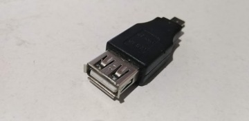 Adapter wtyk mini USB(A) - gniazdo USB(A)