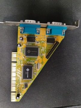 Karta PCI 2x RS232 + 2x śledź