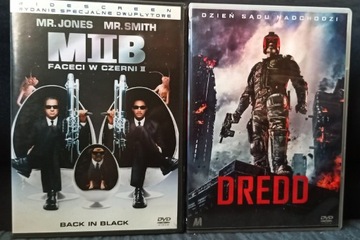 FACECI W CZERNI II, DREDD, 2XDVD, SMITH, STALLONE.