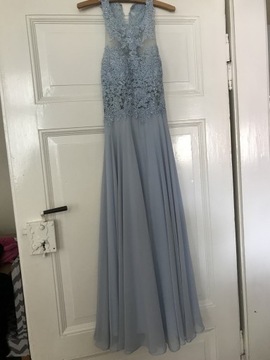 Sukienka niebieska długa