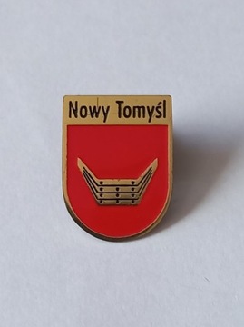 Herb miasta Nowy Tomyśl przypinka pin metaliczna