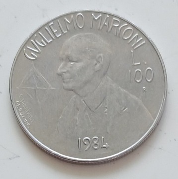 San Marino  - 100 lira 1984r.