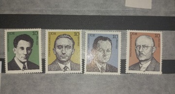 Zestaw znaczków - DDR - Ludzie