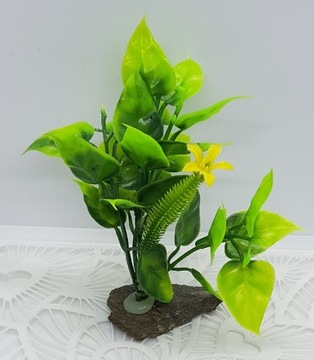 Kwiatek sztuczna roślina roślinka do akwarium 