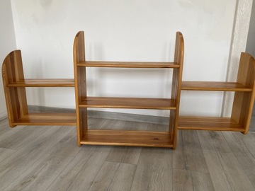 Drewniana półka wisząca 150 cm x 75 cm