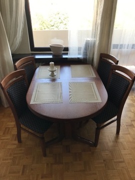 Stół owalny rozkładany 150 x 90 (plus 2x 30cm)