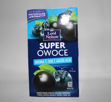 Herbata Lord Nelson Super Owoce aronia jagoda acai