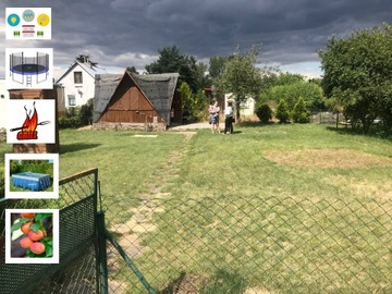 Dzialka 300m + domek drewniany w Toruniu. Rudak