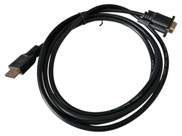 Kabel do monitora HDMI - VGA 2M