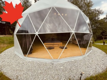 GLAMPING 6 m, Namiot sferyczny, kopuła,, 