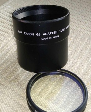 Canon G5 - adapter / tubus do montażu filtrów