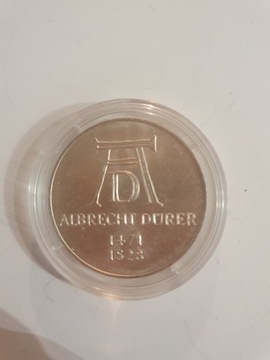 Albrecht Durrer 1971r.srebro 5 mark.