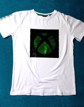 Koszulka XBOX 140 9-11 lat odwarace cekiny