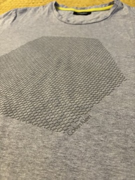 Koszulka szara T-shirt Calvin Klein S M unisex 