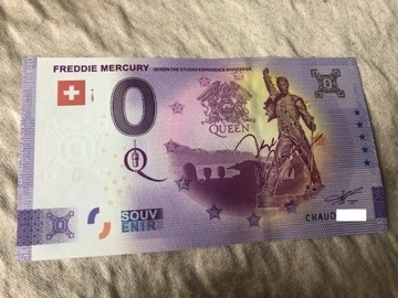 QUEEN banknot 0 euro Freddie Mercury 2021