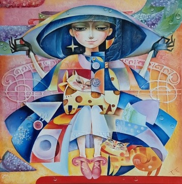 Tetiana Tormina "Poranna rosa" obraz olejny 60×60
