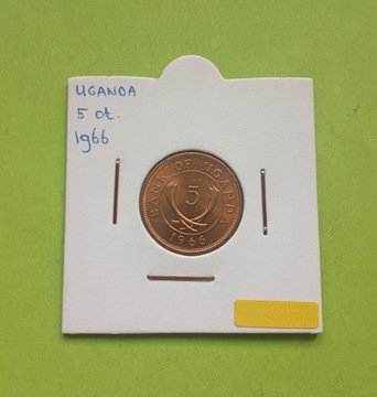 Uganda 5 Centów 1966