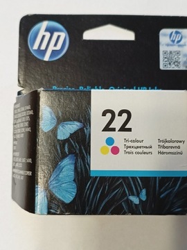 HP 22 nowy TUSZ cartridge oryginalny Kolor 