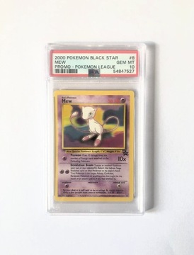 PSA 10 Mew 2000 Black Star Promo 8 Pokemon League