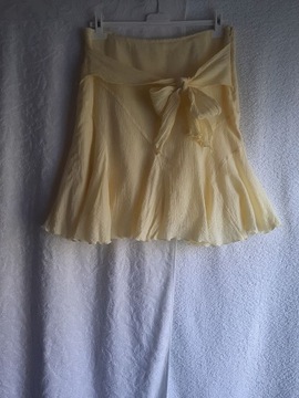 Śliczna żółta spódnica, bawełna, Jane Norman, M/L