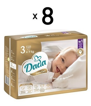 Pampersy pieluszki Dada 3 Extra Care | 320 szt. 