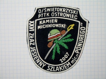 Naszywka Kamień Michniowski 2007 major Ponury