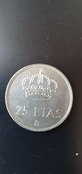 Hiszpania 25 peset 1984 rok