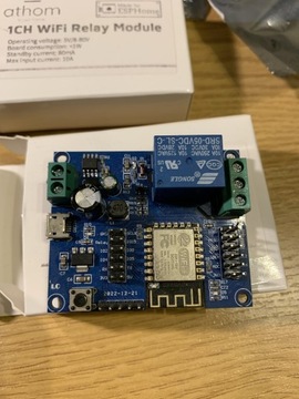 Moduł ESP8266 z przekaźnikiem 10A Wifi ESP-01