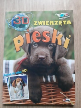 Zwierzęta pieski 3d + okulary