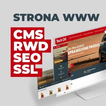 Strona internetowa www cms, ssl, hosting, mobilna