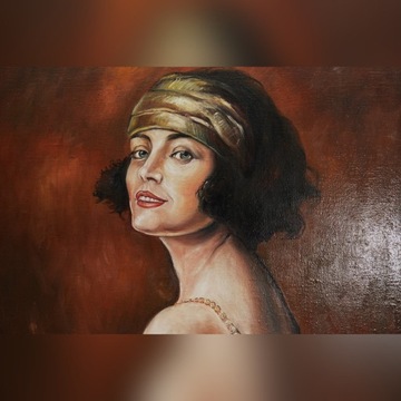 Obraz olejny Kopia Tadeusz Styka - Pola Negri