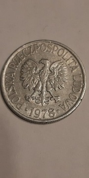 Moneta 50 groszy 1978 bez znaku