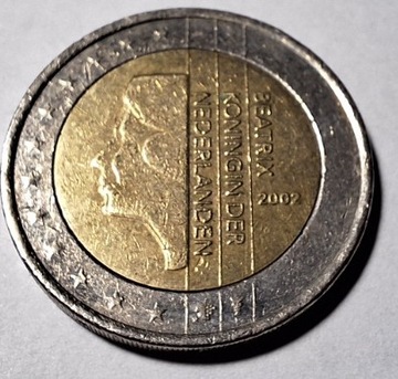 Moneta 2 Euro 2002 Holandia 