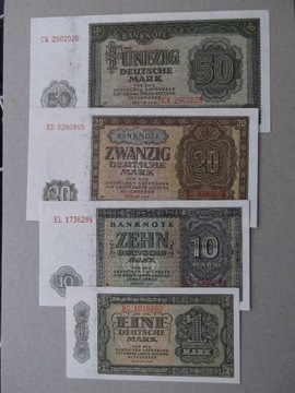 Niemcy NRD marki 1948 UNC  4szt.