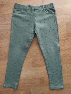 ZIELONE LEGGINSY ROZMIAR 122