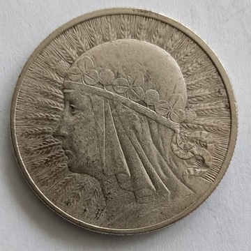 Polska 10 zł Kobieta 1932 r. - srebro - Londyn