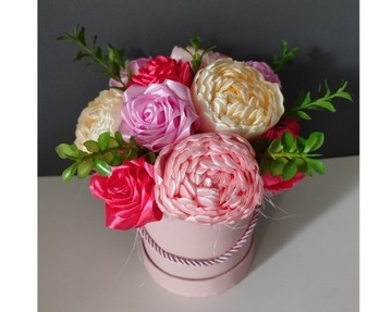 Podziękowanie Dla Nauczyciela Flower box Kwiaty w Pudełku Handmade