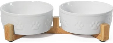 Miski dla psów i kotów ceramiczne, podwyższone, antypoślizgowe (g11)