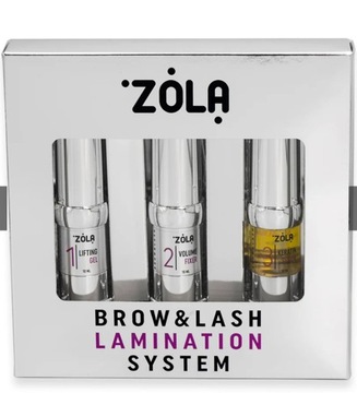 Zestaw do laminacji brwi i rzęs Brow&Lash Lamination System ZOLA