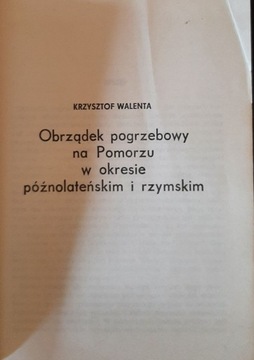 Walenta Obrządek pogrzebowy kultura wielbarska