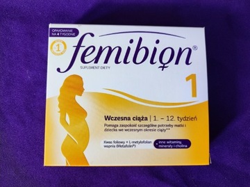 Femibion 1 wczesna ciaża 1-28 tydz, na 4 tyg. Nowy