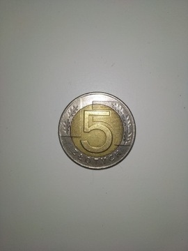 Moneta 5 zł z 1994 roku menniczna