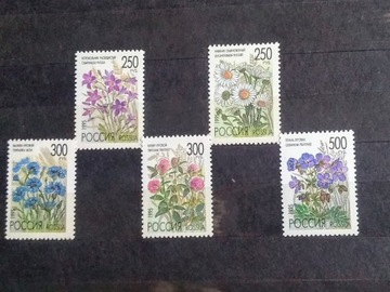 Znaczki Rosja 1995 flora kwiaty 