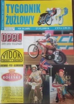 Żużel Speedway Tygodnik Żużlowy numer 26/1999rok