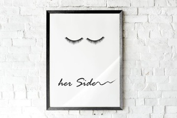Plakt/Obraz A3 ozdobny do sypialni "Her side"